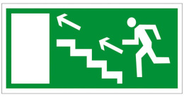 Kierunek drogi ewakuacyjnej schodami w górę