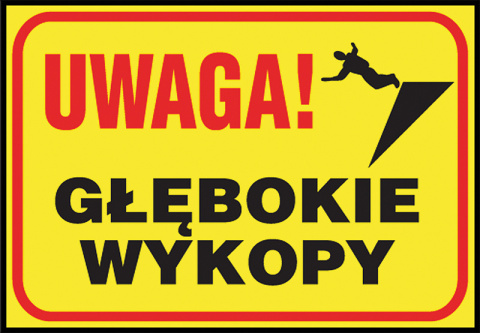 Z-TB4 P 250x350 „Uwaga! Głębokie wykopy ".