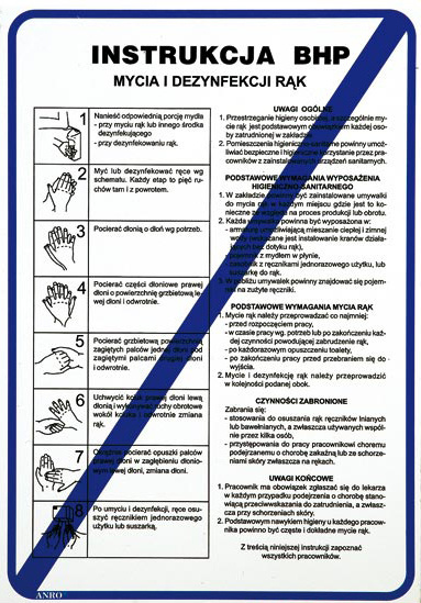 Instrukcja BHP mycia i dezynfekcji rąk 24,5x35