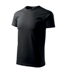 Koszulka bawełniana męska BASIC 129 czarna L