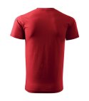 Koszulka bawełniana męska BASIC 129 czerwona XL