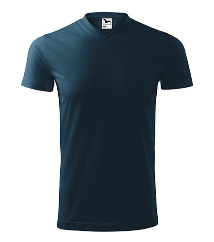 Koszulka bawełniana V-NECK GRANAT111 L