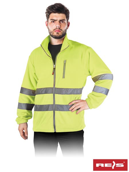 Bluza polarowa z pasami odbl. POLSTRIP Y XXL