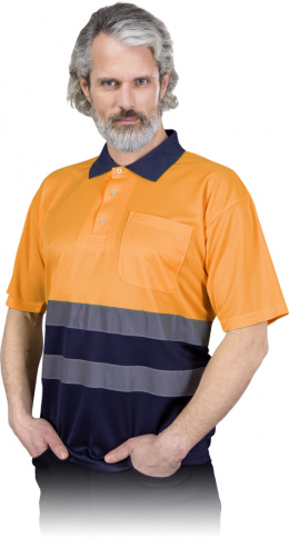 Koszulka polo odblaskowa POLO-NEO pomarańczowa M