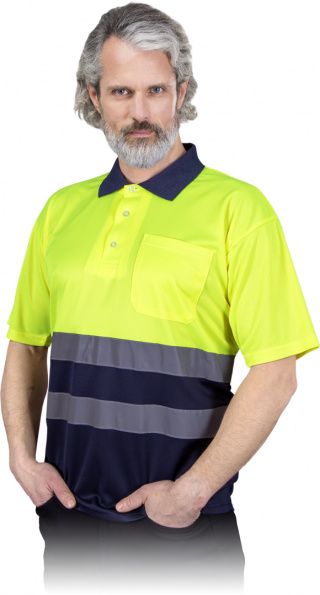 Koszulka polo odblaskowa POLO-NEO żółta 2XL