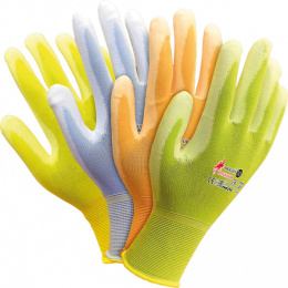 Rękawice z nylonu poliuretan kolor MIX rozm. 8 Reis