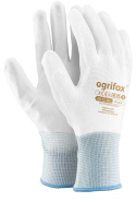 Rękawice powlekane poliuretanem białe wysoka manualność rozm. 8 OGRIFOX