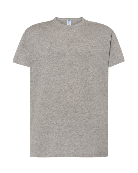 T-shirt koszulka bawełniana męska TSRA Grey Melange 150g rozm. M JHK