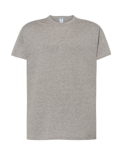 T-shirt koszulka bawełniana męska TSRA Grey Melange 150g rozm. S JHK