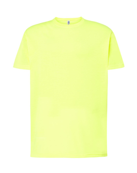 T-shirt koszulka bawełniana męska TSRA Żółty Fluo 150g rozm. M JHK