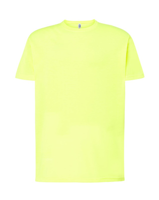 T-shirt koszulka bawełniana męska TSRA Żółty Fluo 150g rozm. S JHK