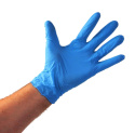 Rękawice nitrylowe bezpudrowe niebieskie rozm. XL Doman