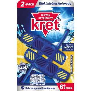 Kostka WC barwiąca Color Power Lemon Harmony 2 x 40g Kret