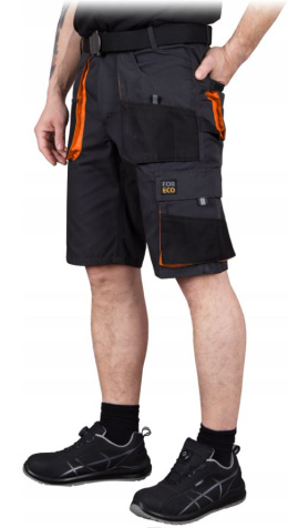Spodnie ochronne do pasa krótkie pomarańczowe wstawki FORECO Reis