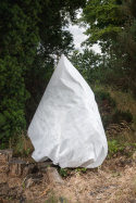 Agrowłóknina biała kaptur ochronny ze ściągaczem 100x155 cm