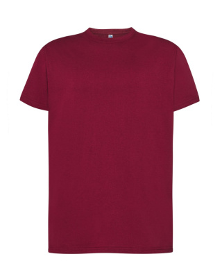 T-shirt koszulka bawełniana męska TSRA bordo 190g rozm. M JHK