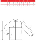Bluza z polaru męska Jacket 501 chaber rozm. XL Malfini