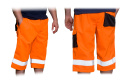 Spodnie krótkie dla drogowców z taśmami odblaskowymi rozm. 100-104