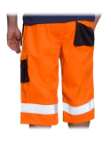 Spodnie krótkie dla drogowców z taśmami odblaskowymi rozm. 100-104