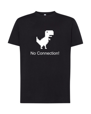 KOSZULKA z ZABAWNYM NAPISEM t-shirt MĘSKA "NO CONNECTION"