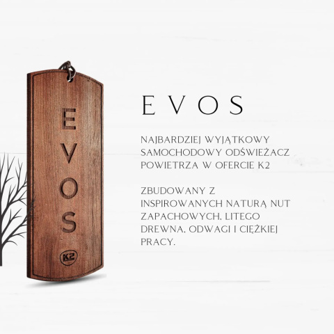 Zapach do auta damski zawieszka drewniana EVOS GRACE Gaia K2