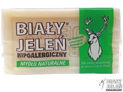 Mydło naturalne szare w kostce hipoalergiczne 150g Biały Jeleń