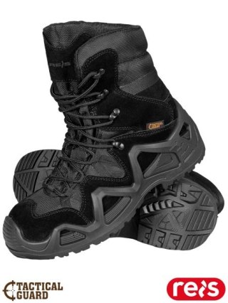 Buty taktyczne męskie - zamszowe, wysoki trzewik, gumowe oblanie REIS
