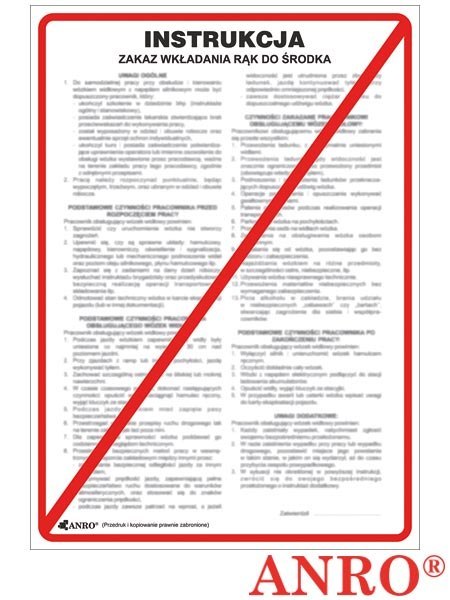 ZNAK BEZPIECZEŃSTWA ANRO