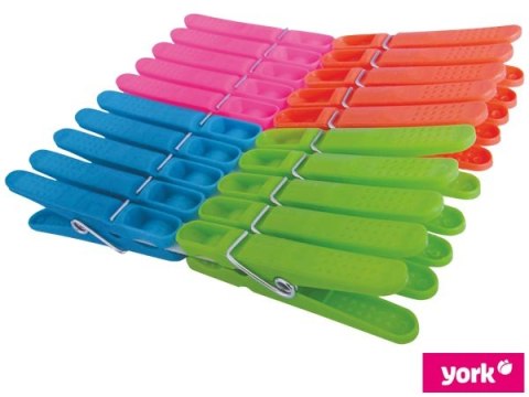 Klamerki LUX – Zestaw 20 sztuk do suszenia bielizny YORK