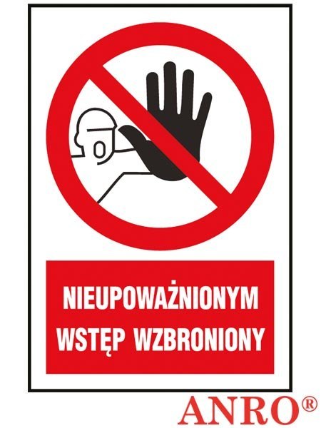 ZNAK BEZPIECZEŃSTWA ANRO