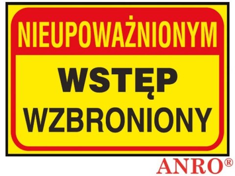 ZNAK BEZPIECZEŃSTWA ANRO