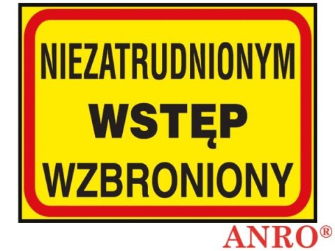 ZNAK BEZPIECZEŃSTWA ANRO