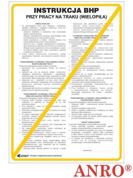 ZNAK BEZPIECZEŃSTWA ANRO