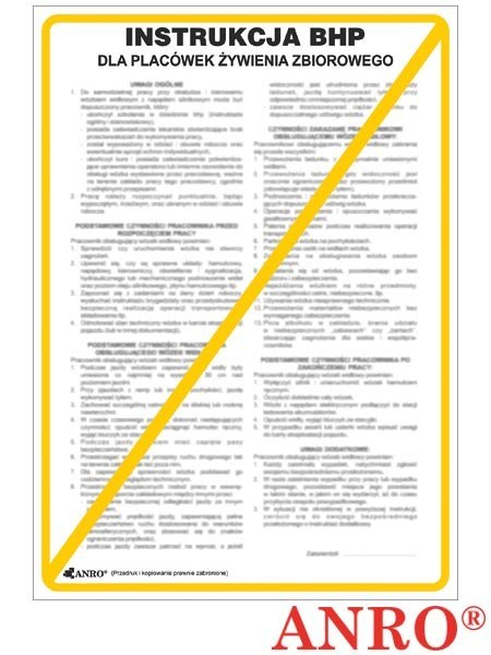 ZNAK BEZPIECZEŃSTWA ANRO