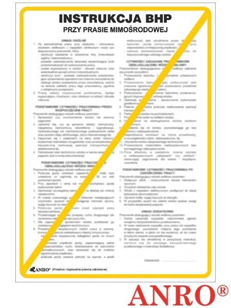 ZNAK BEZPIECZEŃSTWA ANRO