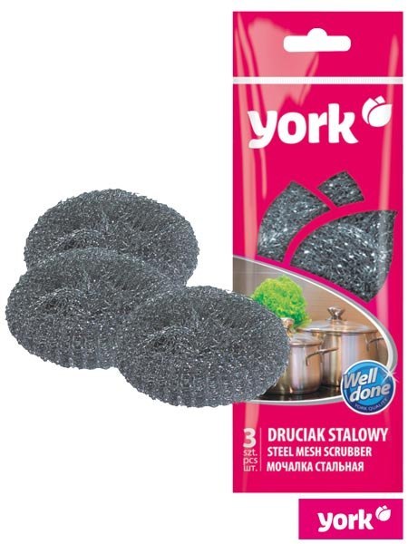 CZYŚCIK STALOWY 3 SZT YORK