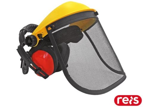 Zestaw Ochronny dla Stolarzy i Drwali - Nagłowie, Nauszniki, Siatka REIS