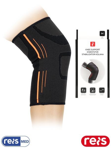 Opaska Elastyczna na Kolano ze Stabilizatorem Rzepki – Wytrzymała, Wentylowana, Uniwersalna REIS