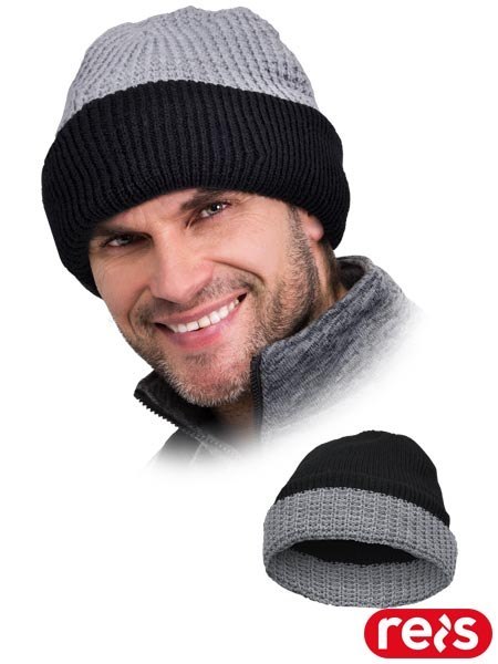 Dwustronna Czapka Akrylowa – Dwa Kolory, na Każdą Pogodę REIS