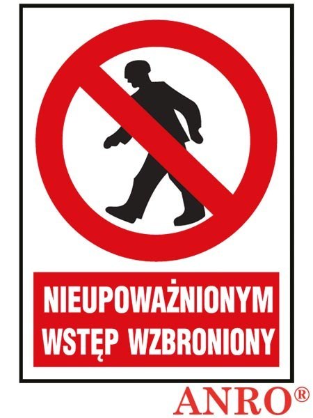 ZNAK BEZPIECZEŃSTWA ANRO
