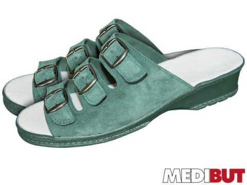 Damskie Obuwie Medyczne na Koturnie | Skóra | Profil Ortopedyczny | EN 20347 MEDIBUT