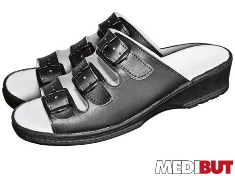 Damskie Obuwie Medyczne na Koturnie | Skóra | Profil Ortopedyczny | EN 20347 MEDIBUT