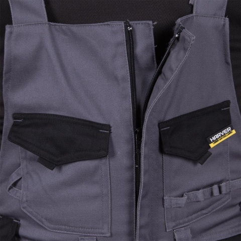 Spodnie ochronne HARVER - Certyfikat OEKO-TEX®, kieszeń na telefon, końcówka do kluczy L.HOLLMAN