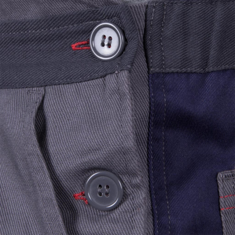 Spodnie Robocze Letnie BOMER - Przewiewne, Regulowane, Kieszenie na Nakolanniki REIS