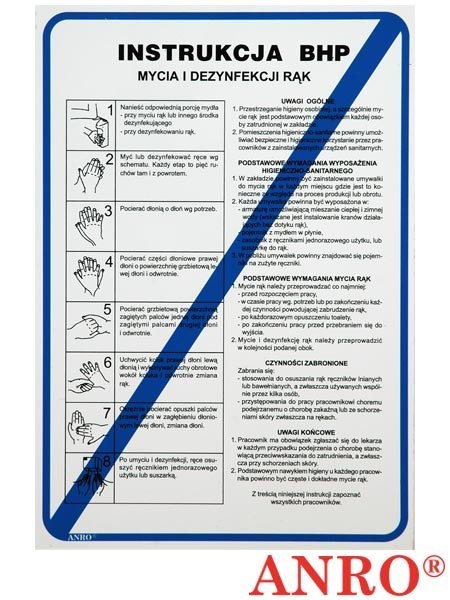 ZNAK BEZPIECZEŃSTWA ANRO