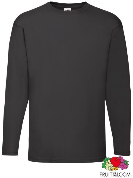 Koszulka męska Valueweight z długim rękawem – 100% Bawełna FRUIT OF THE LOOM