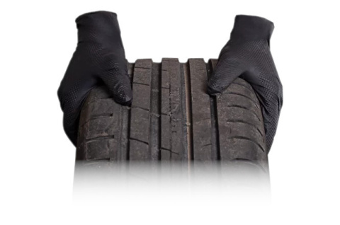 Rękawice nitrylowe czarne Grip BARDZO GRUBE 50 szt. rozm. XL ProMates