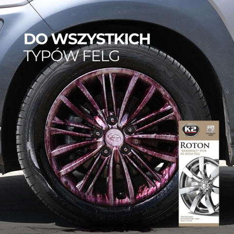 Płyn do mycia felg ROTON 700ml KRWAWIĄCE FELGI K2