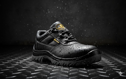 Półbuty robocze S3 rozm. 45 z metalowym podnoskiem i wkładką antyprzebiciową – antypoślizgowe MONTER
