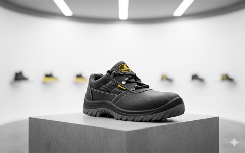 Półbuty robocze S3 rozm. 42 z metalowym podnoskiem i wkładką antyprzebiciową – antypoślizgowe MONTER